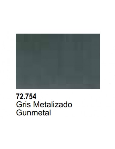 Vallejo 72754 Game Air - Gunmetal (Metallic) 17ml