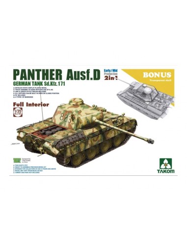 Takom 2103 Panther Ausf. D 2in1 Mid Early Full Interior Kit