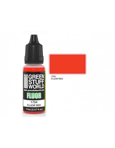 Green Stuff 500639 Fluor Paint Red