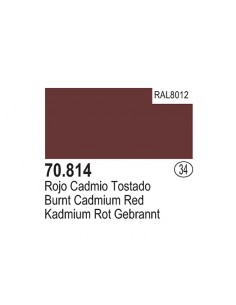 Vallejo (034) 70814 MODEL COLOR Burnt Cadmium Red 17ml