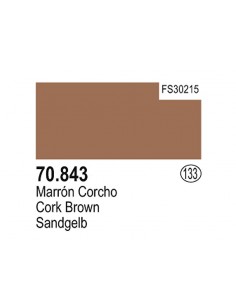 Vallejo (133) 70843 MODEL COLOR Cork Brown 17ml