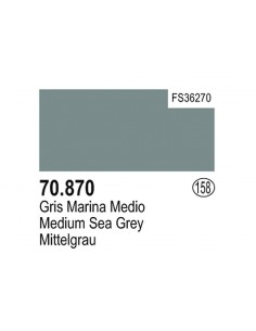 Vallejo (158) 70870 MODEL COLOR Medium Sea Grey 17ml