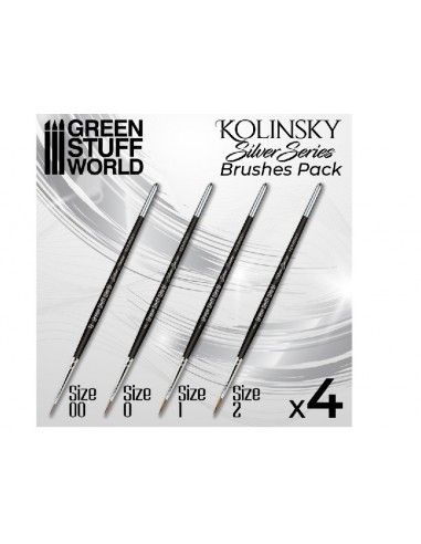 Green Stuff 506921 Kolinsky Brush Set