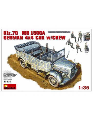MiniArt 35139 Kfz.70 MB 1500A German 4x4 Car with Crew